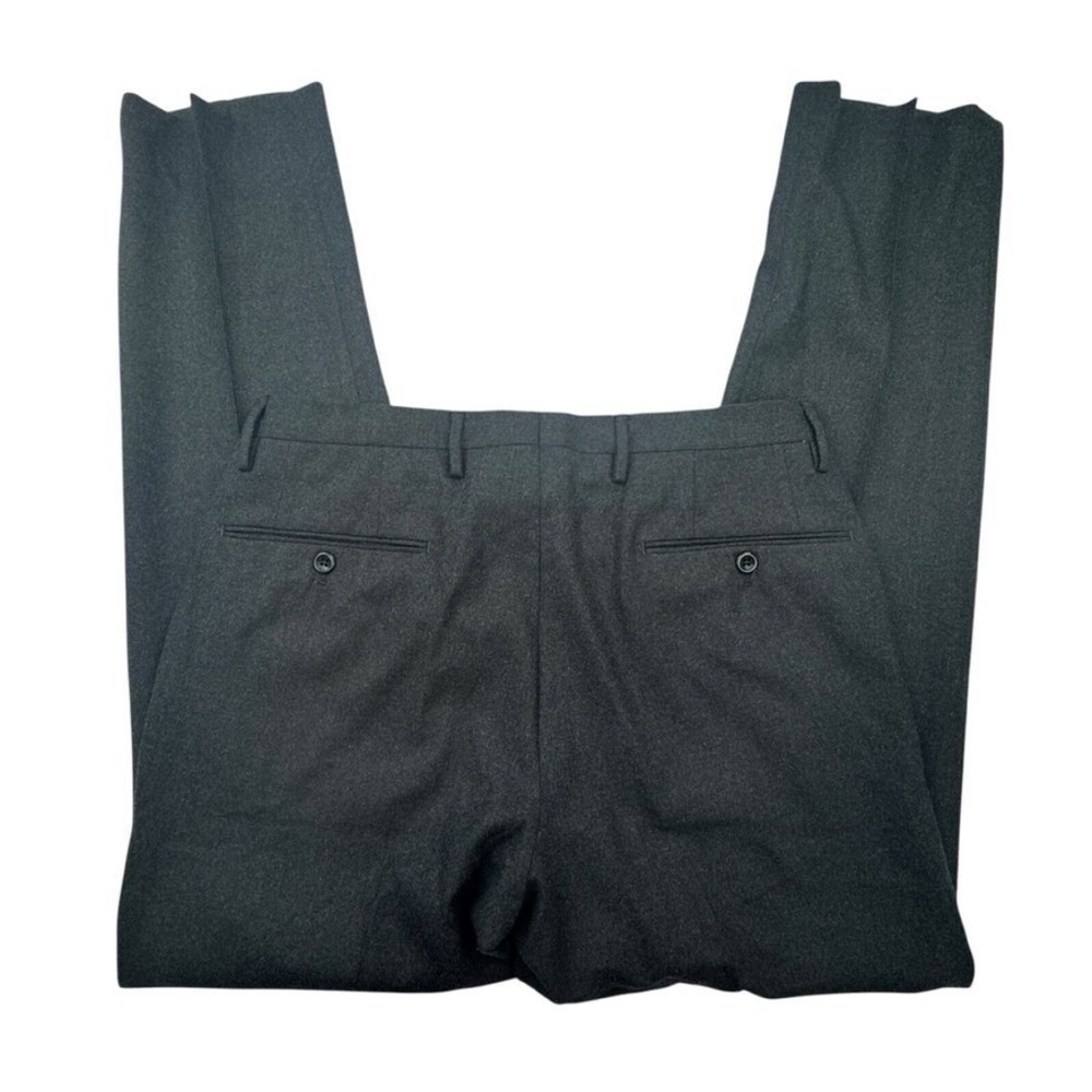 Incotex Men's Charcoal Grey Flannel Trousers 30x31